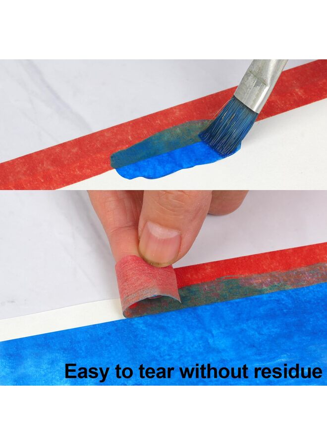 12PCS Colored Masking Tape, Kids Art Supplies, DIY Craft Tape, Colored Tape Rolls Colored Painters Tape 20cm x 13m - Image 5