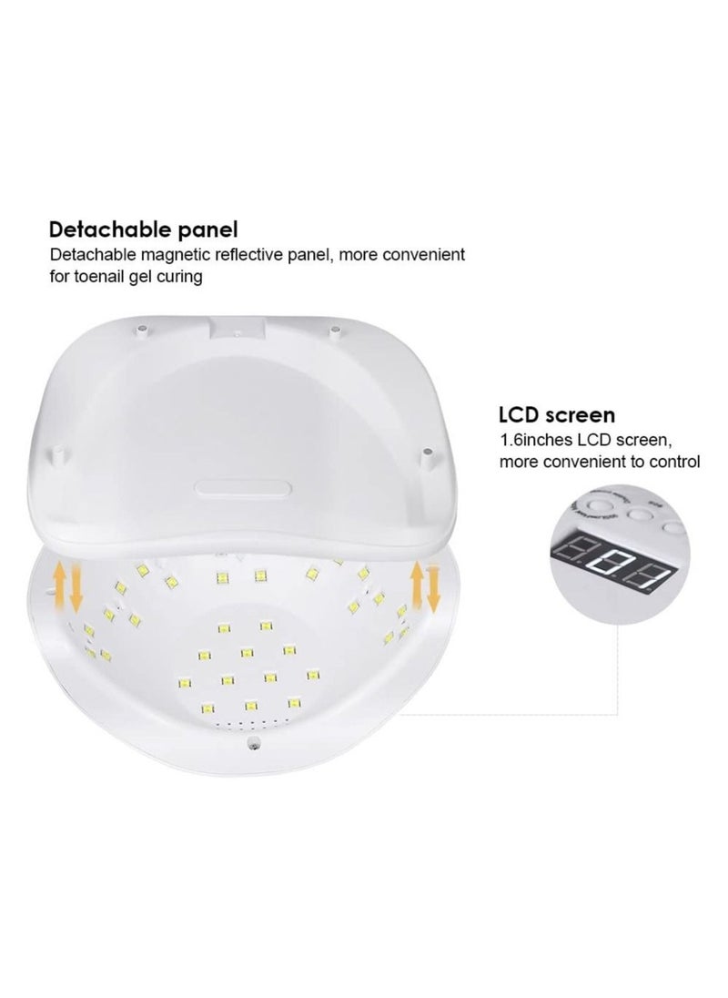 ORiTi 54W UV LED Nail Lamp Professional Sunlight Nail Gail Dryer Machine for Fingernails Toenails  - Image 2