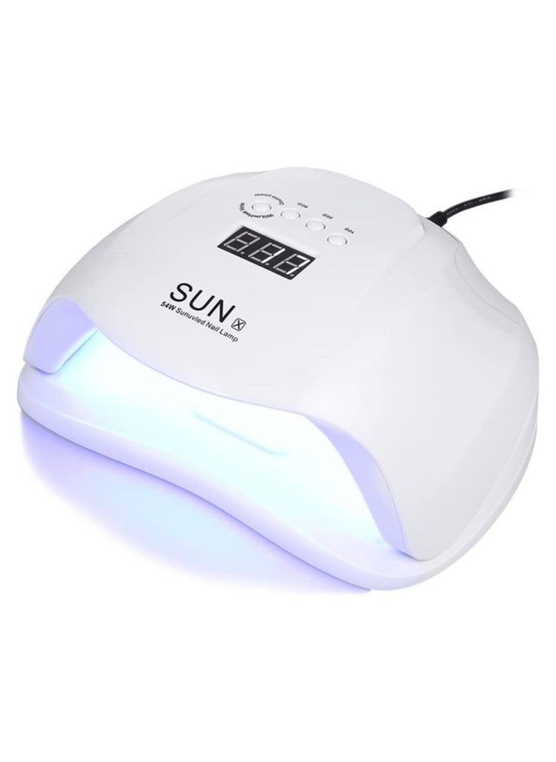 ORiTi 54W UV LED Nail Lamp Professional Sunlight Nail Gail Dryer Machine for Fingernails Toenails  - Image 1