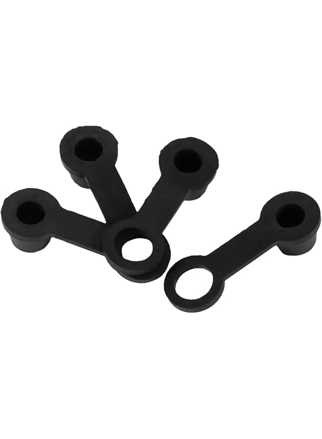 Generic Motorbike Practical Black Rubber Brake Bleed Nipple Grease Cap Dust Cover 8Mm 4Pcs Set For Car Motorcycle Repair  - Image 1