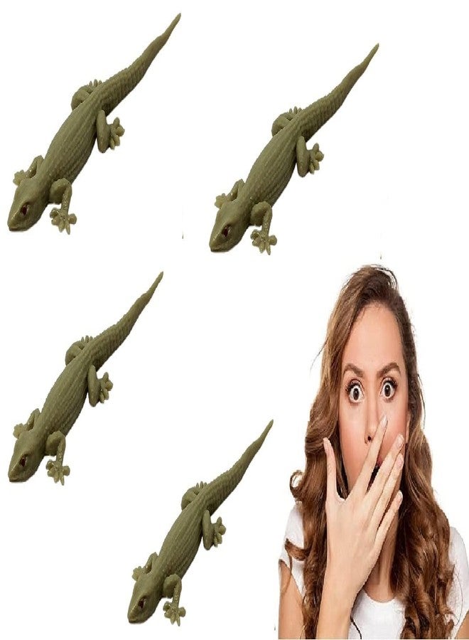 DESCTIDY ألعاب مزيفة من ديسكتيدي على شكل صرصور وسحلية، ألعاب مقالب ممتعة للأطفال والكبار، مصنوعة من المطاط، ألعاب عملية ومقالب، مظهر أصلي (بني) (عبوة من صرصور واحد وسحلية واحدة) - Image 4