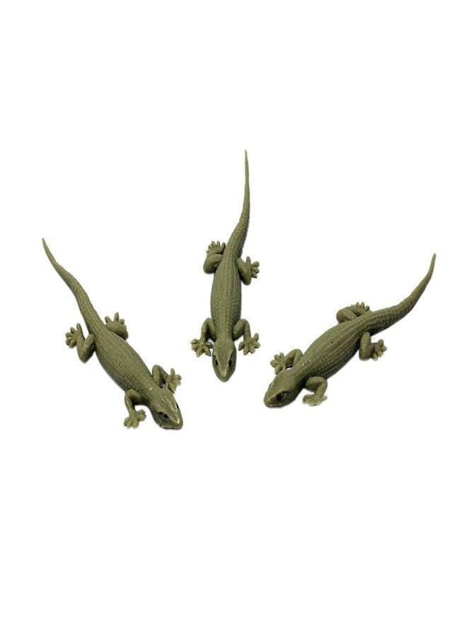 DESCTIDY ألعاب مزيفة من ديسكتيدي على شكل صرصور وسحلية، ألعاب مقالب ممتعة للأطفال والكبار، مصنوعة من المطاط، ألعاب عملية ومقالب، مظهر أصلي (بني) (عبوة من صرصور واحد وسحلية واحدة) - Image 3