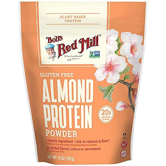 Bob's Red Mill مسحوق بروتين اللوز خالي من الجلوتين من بوب's ريد ميل 14 أونصة (عبوة من 1) - Image 1