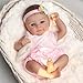 SCOM Reborn Baby Doll Girl 18 Inch Lifelike Newborn with Realistic Details Real Life Baby with Soft Weighted Body GiftReady for Girls Ages 3 - Image 4
