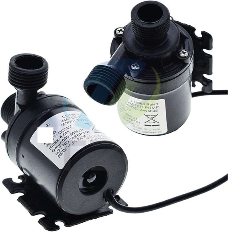 DC12V 19W 800L H مضخة مياه غاطسة بدون فرش 3 قطع لحوض السمك والنافورة والحديقة - Image 3