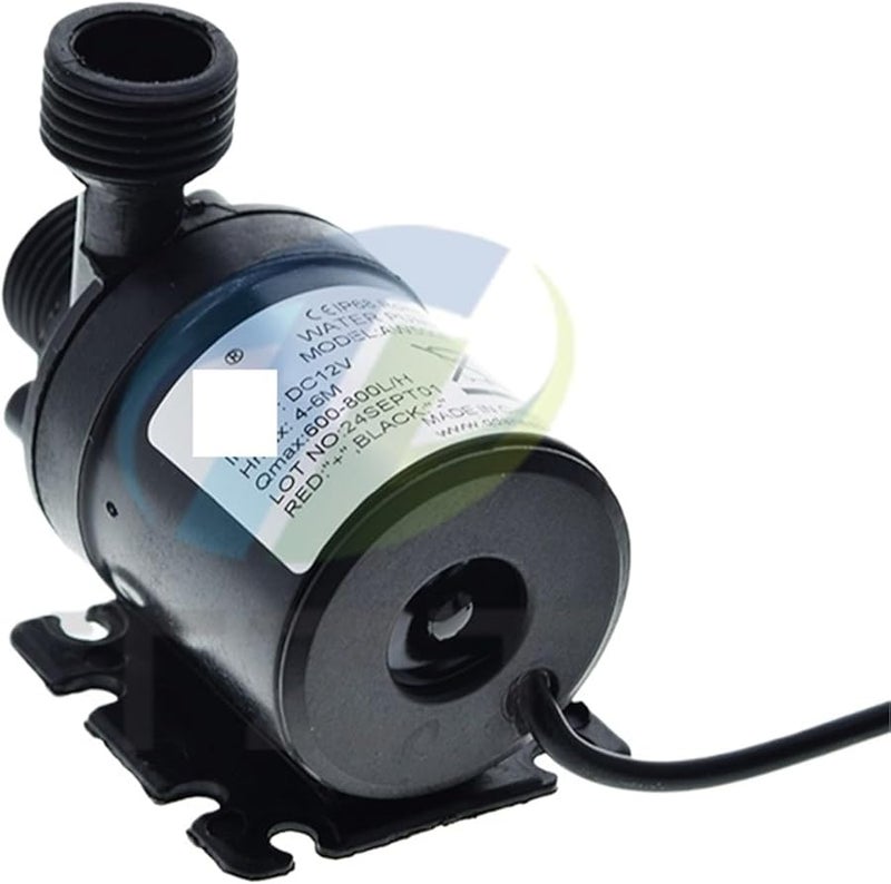 DC12V 19W 800L H مضخة مياه غاطسة بدون فرش 3 قطع لحوض السمك والنافورة والحديقة - Image 2