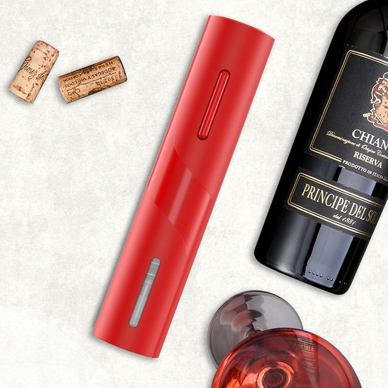 VBM VBM Electric Corkscrew Gift Set Corkscrew Electric Wine Bottle Opener Made of Stainless Steel with Foil Cutter Cordless Wine Opener Corkscrew Wine for Wine Opener Party Man Gift  - Image 2