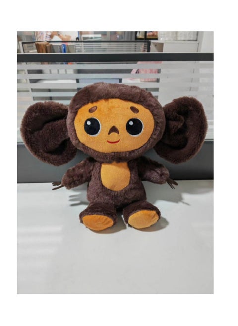 Russian Movie Explosions Cheburashka Monkey Plush Big Ear Monkey Plush Toy Cheburashka Monkey-Color:Embroidered Face 25cm