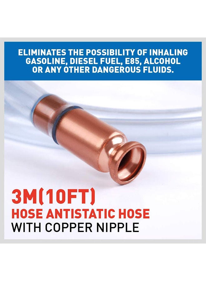Generic 3 Meters Gas Siphon 10FT Multi-Purpose Super Easy Siphon Pump 3/4" Valve Virgin Grade Tubing Safe  - Image 4