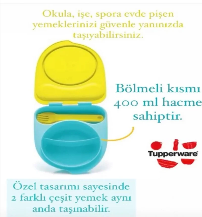 Tupperware 400 ml Practical Storage Container with Compartments