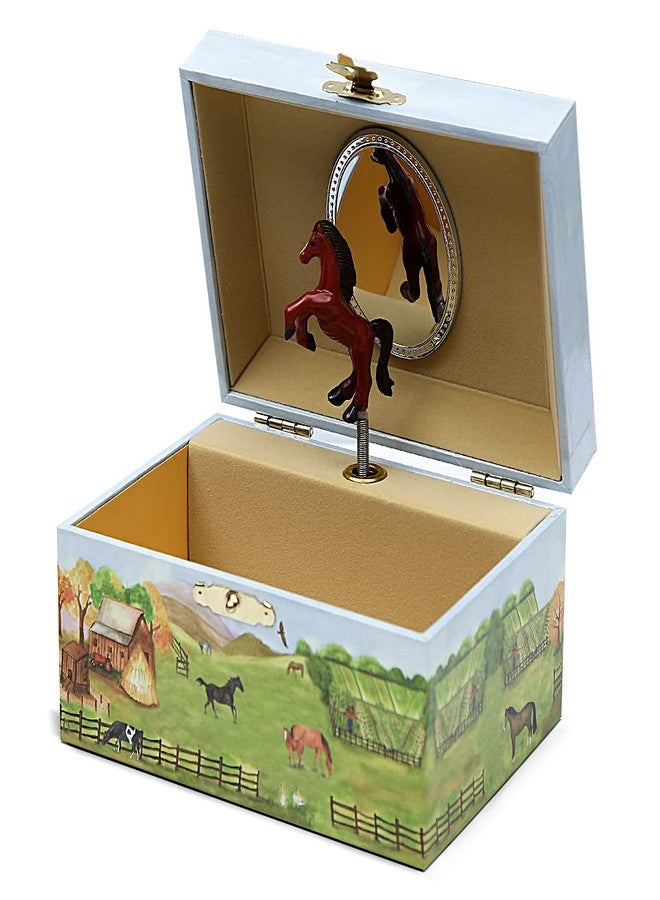 Enchantmints Country Hourse Boys Jewerly Box Spins to "In the Good Old Summer Time" Treasure Storage - Image 1