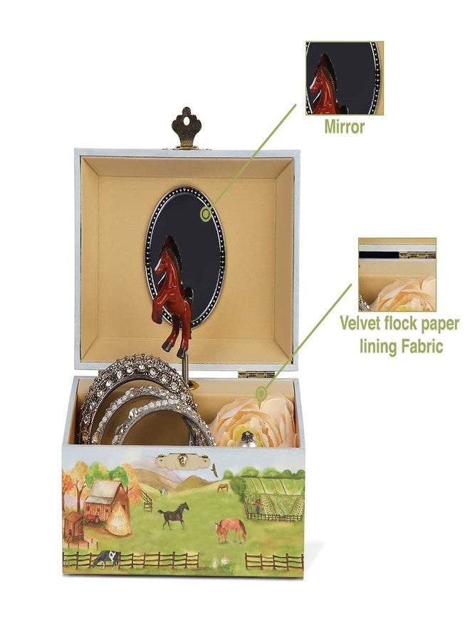 Enchantmints Country Hourse Boys Jewerly Box Spins to "In the Good Old Summer Time" Treasure Storage - Image 4