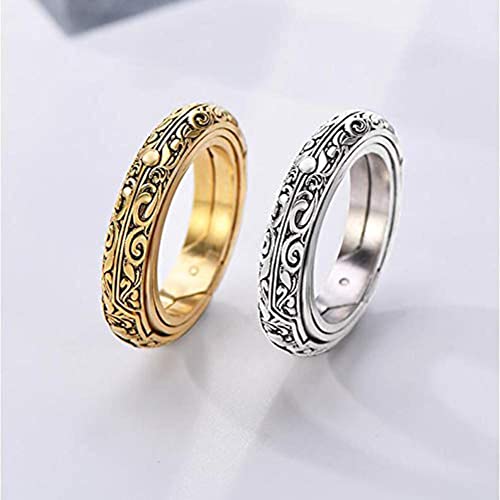 JAJAFOOK Astronomical Sphere Ball Deformation Ring Cosmic Finger Ring Lover Gifts, Alloy Rings Silver-Tone 11.75 - Image 2