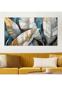 Paper Plane Design PAPER PLANE DESIGN Vibrant Floral Large Painting for Wall Decoration | 5-Panel Art for Home & Office | 27 x 50 Inches Wall Art | Home Decor | Office Décor (F)  - Image 1