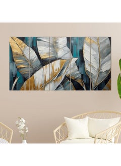 Paper Plane Design PAPER PLANE DESIGN Vibrant Floral Large Painting for Wall Decoration | 5-Panel Art for Home & Office | 27 x 50 Inches Wall Art | Home Decor | Office Décor (F)  - Image 2