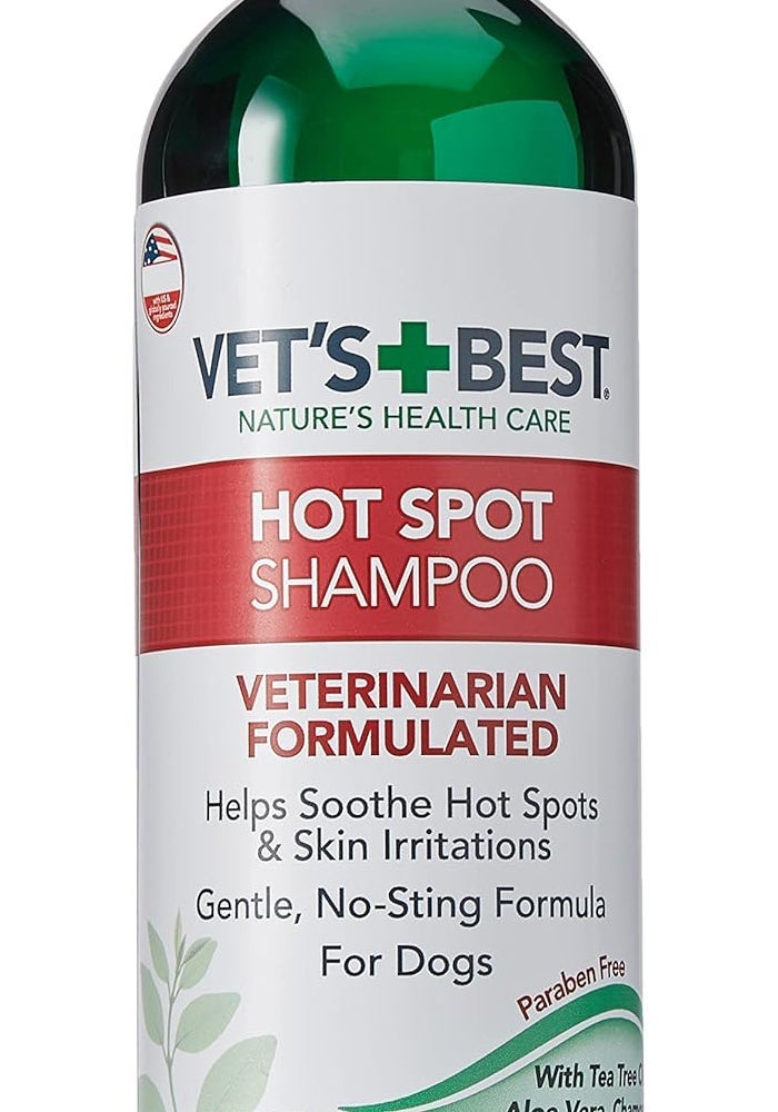 Vet's Best Hot Spot Flea Itch Relief Dog Shampoo, 16 oz, Gentle Formula with Natural Ingredients - Image 1