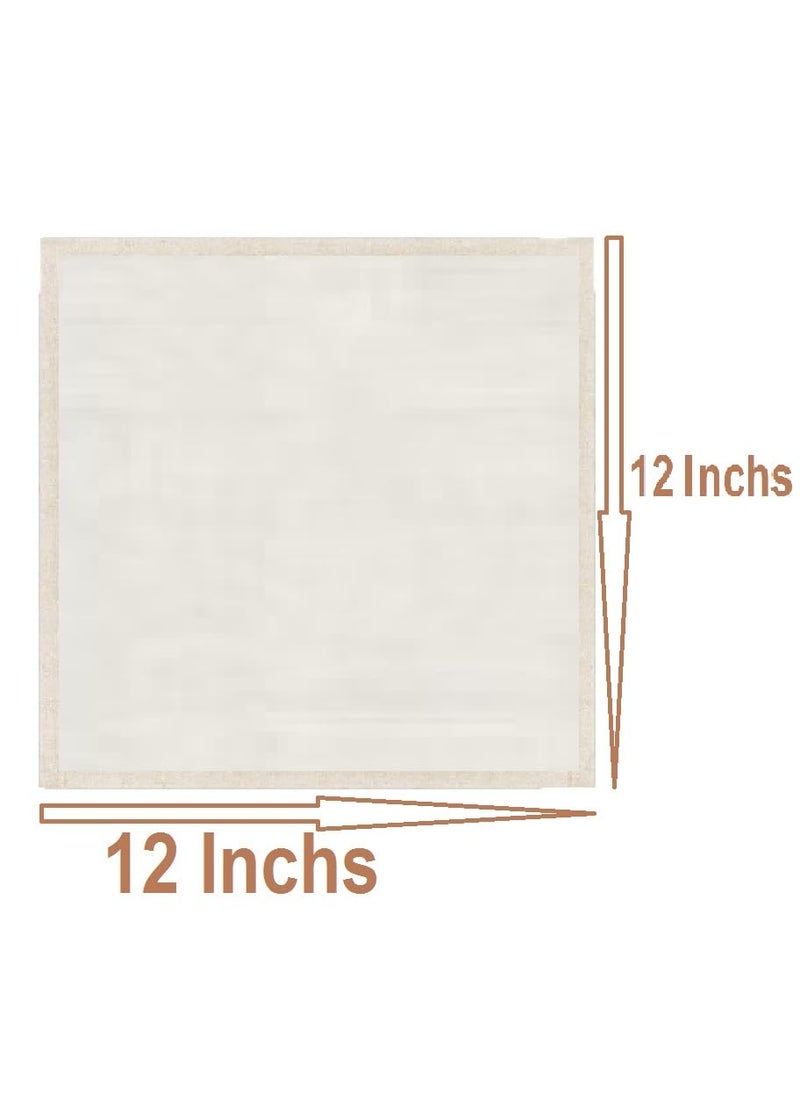 Unbleached Thin Cotton Idli Cloth for Steaming Set of 6 Without Holes