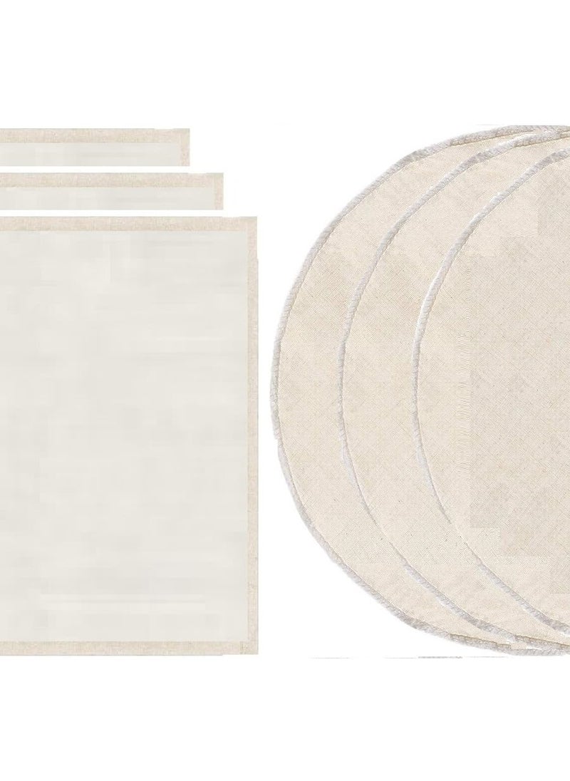 Unbleached Thin Cotton Idli Cloth for Steaming Set of 6 Without Holes