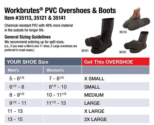 Tingley Workbrutes Hi-Top Work Style - Covers Work Shoe Up to Ankle - Yellow - Cleated Outsole, XS - Image 5