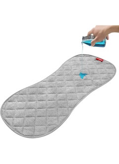Moonsea Moonsea Waterproof Changing Pad Liner Bamboo Terry, Fit for Peanut Shaped Changing Pads 3 Pack, Non-Slip Back Design Reusable Thicker Pads Machine Washable, Grey  - Image 5