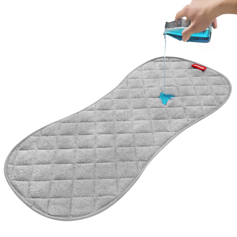 Moonsea Quilted Thicker Changing Pad Liner 3 Pack Waterproof, Fit for Changing Table Liners are Warm On a Baby's Back Non-Slip Design Reusable Pads Machine Washable, Grey - Image 5
