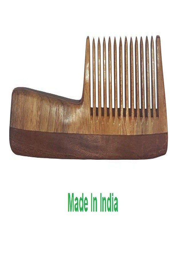 بوكسو مجموعة أمشاط بوكسو المصنوعة يدويًا من خشب النيم، مناسبة للأولاد والبنات ولجميع أنواع الشعر، للتحكم في تساقط الشعر وتحفيز نموه، تتكون من 3 قطع. - Image 3