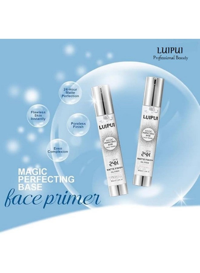 Lui Pui LUIPUI Magic Perfecting Base Face Primer, 24H Matte Finish, Oil-Free, Long-Lasting, Transparent Liquid Primer - 30ml - Image 3