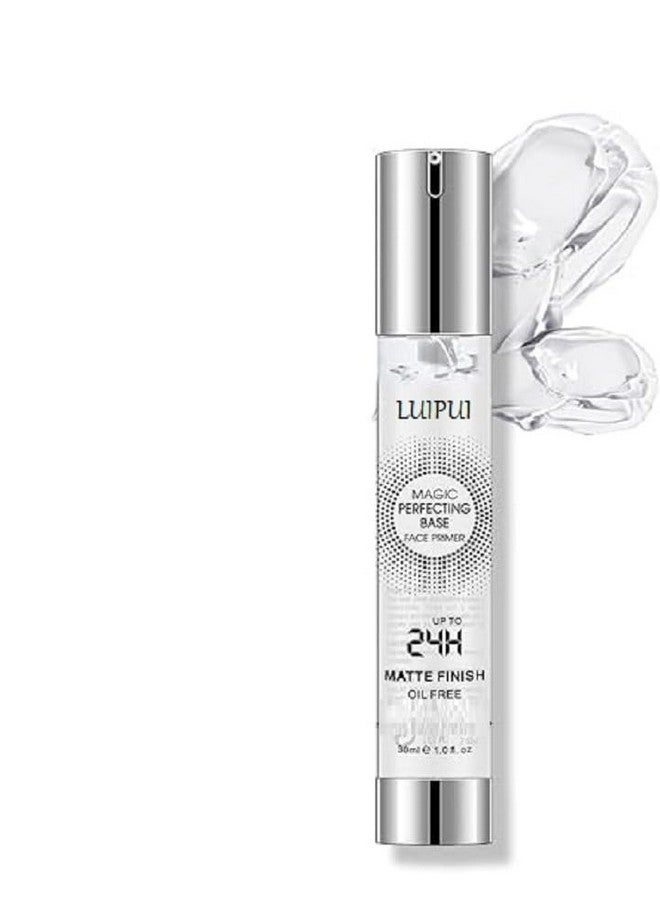 Lui Pui LUIPUI Magic Perfecting Base Face Primer, 24H Matte Finish, Oil-Free, Long-Lasting, Transparent Liquid Primer - 30ml - Image 1