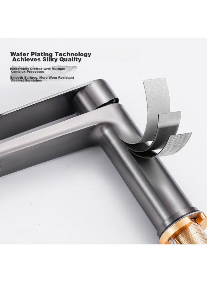 LARSD Lairshidan Basin Faucet, Hot And Cold Water Bathroom Cabinet Washbasin Faucet, Sink Tap Ld6201h - Image 5