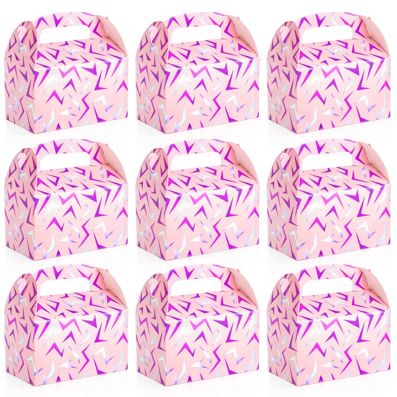 Marspark 24 Pack Kpop Birthday Party Favor Paper Gift Boxes Kpop Themed Treat Boxes for Anime Themed Birthday Party Decorations(Pink Lightning Crack) - Image 1