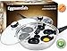 Eggssentials Poached Egg Maker - Nonstick 6 Egg Poaching Cups - Stainless Steel Egg Poacher Pan FDA Certified Food - Image 2