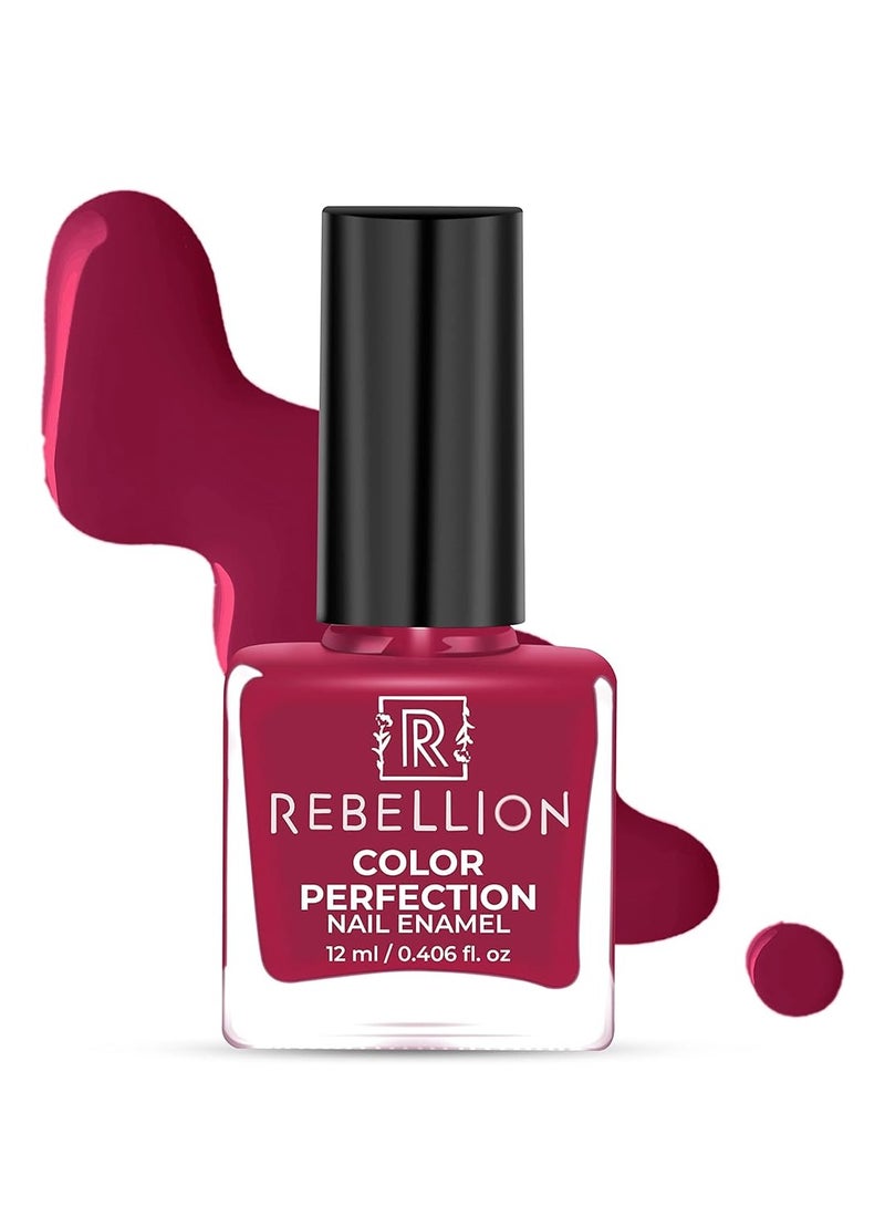 Rebellion Color Perfection Nail Enamel 12ml Berry Pink Rare Regal RG39 - Image 1