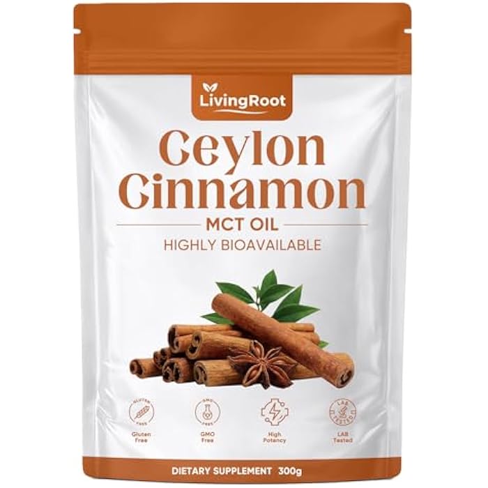 Vlsdoin Living Root Ceylon Cinnamon Made with Mct Oil, Livingroot Ceylon Cinnamon Powder, Highly Bioavailable Herbal Extract | Non-GMO, Gluten Free (1pcs) - Image 1