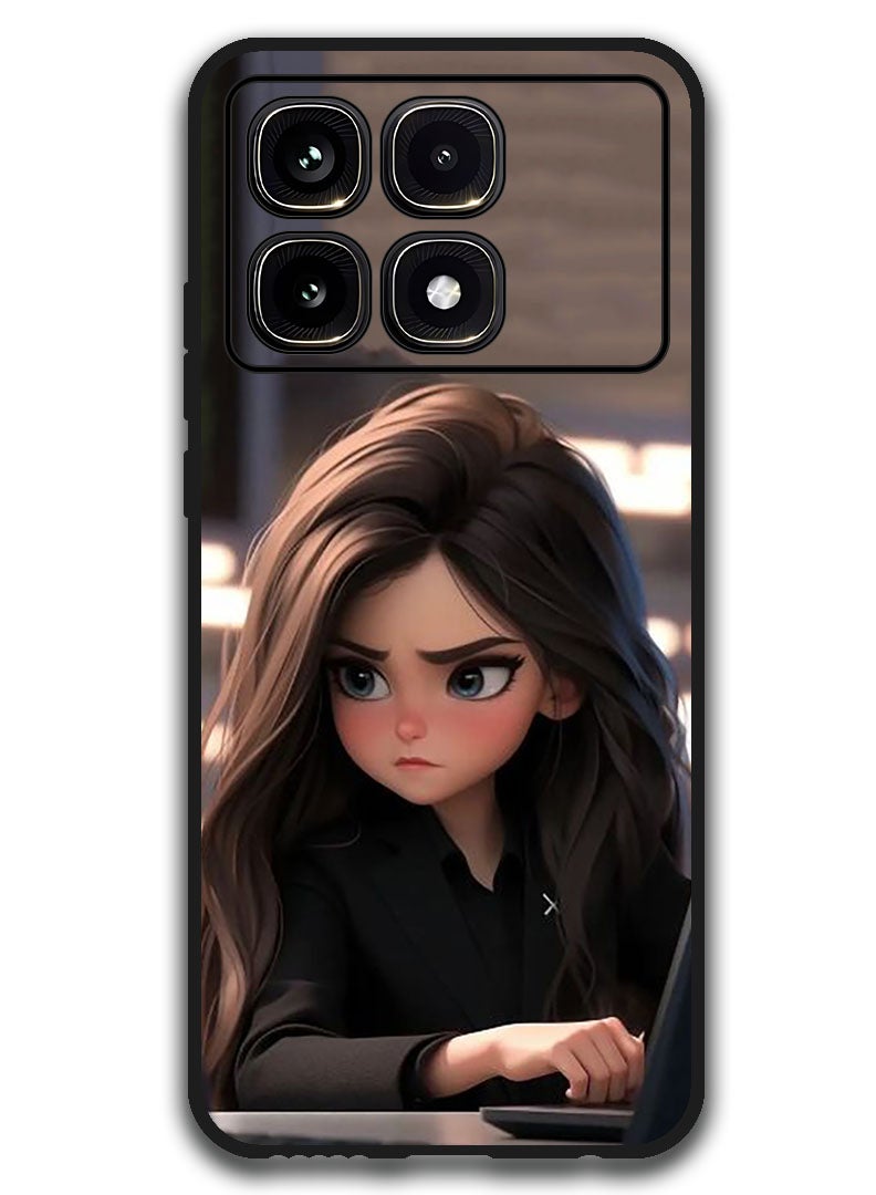 Theodor Protective Case Anti Scratch Shock Proof Bumper Cover For Xiaomi Redmi K70 Ultra Angry Girl - Image 1