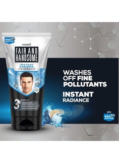 Fair and Handsome Instant Radiance Face Wash ; Propeptide ; Instant Radiance; Washes Of Fine Pollutants ; Cooling Freshness ; 150G  - Image 4