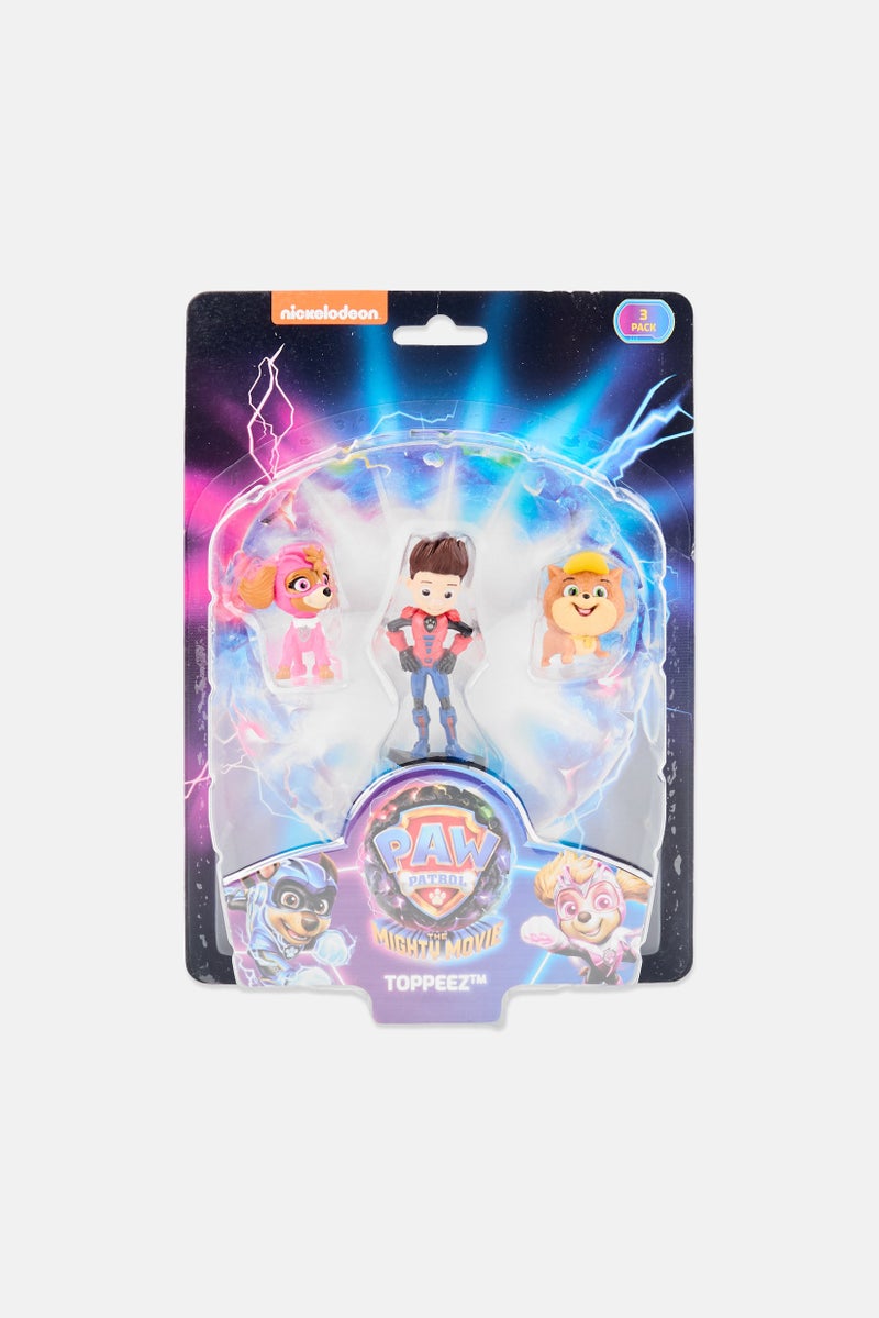 nickelodeon 3 Pcs Paw Patrol The Mighty Movie Pencil Toppers Blister, Assorted - Image 1