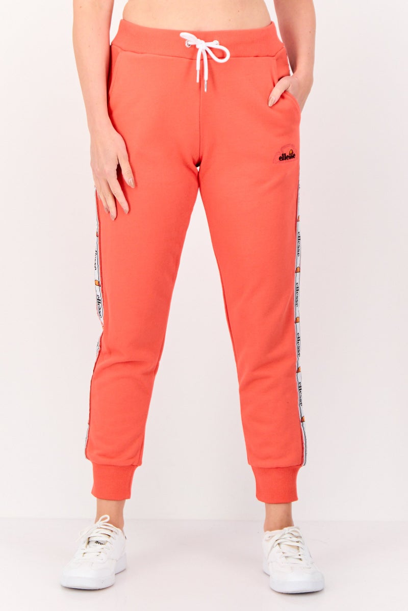 Ellesse Women Sportswear Fit Embroidered Logo Outdoor Sweatpants, Red - Image 1