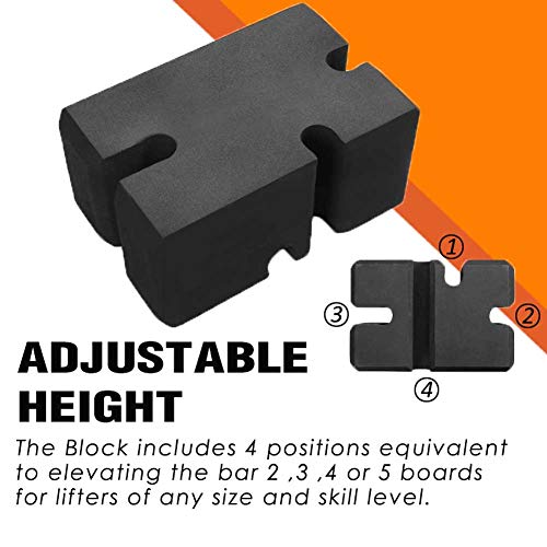 LARA STAR Bench Press Block Press Blocks Boards, Adjustable 2-5 Bench Board, Home Gym Workout Fitness Accessories for Increase Your Bench Press (Large) - Image 4