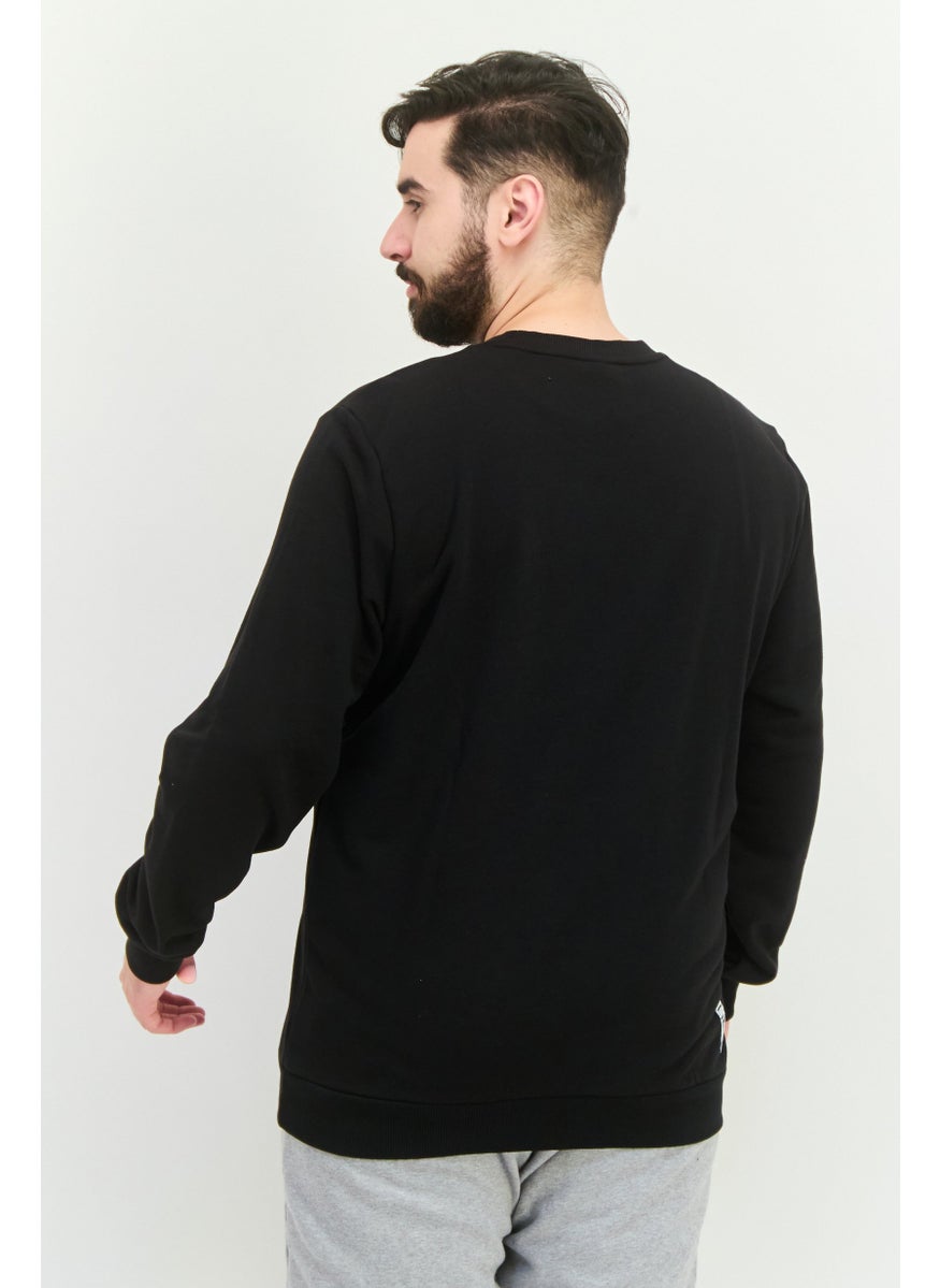 PUMA Men Sportswear Fit Long Sleeve Outdoor Sweatshirt, Black  - Image 4