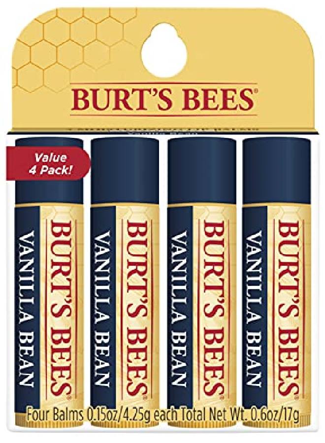 Burt's Bees 100% Natural Moisturizing Lip Balm, Vanilla Bean 4 Tubes - Image 2