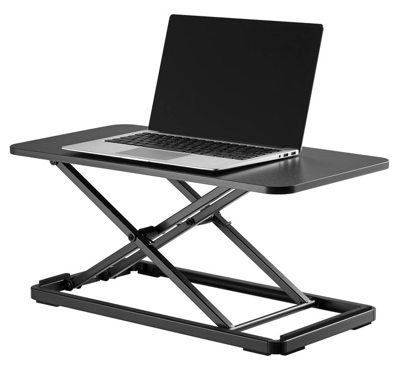 Mount Plus KBT10 Ultra Slim 24" Laptop, Keyboard and Mouse Stand | Sit Stand Adjustable Riser for Standing Desks | Lifts Up to 15.6 inches in Height | 5 Height Levels Riser - Image 2