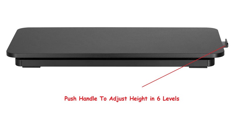 Mount Plus KBT10 Ultra Slim 24" Laptop, Keyboard and Mouse Stand | Sit Stand Adjustable Riser for Standing Desks | Lifts Up to 15.6 inches in Height | 5 Height Levels Riser - Image 4