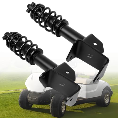MOSNAI Yamaha Front Shocks Absorbers Set Fit Yamaha G29 Drive 2007-2016 Golf Cart Passenger and Driver Side OEM JW2-F3390-00-00 JW2-F3350-00 (Black) - Image 1