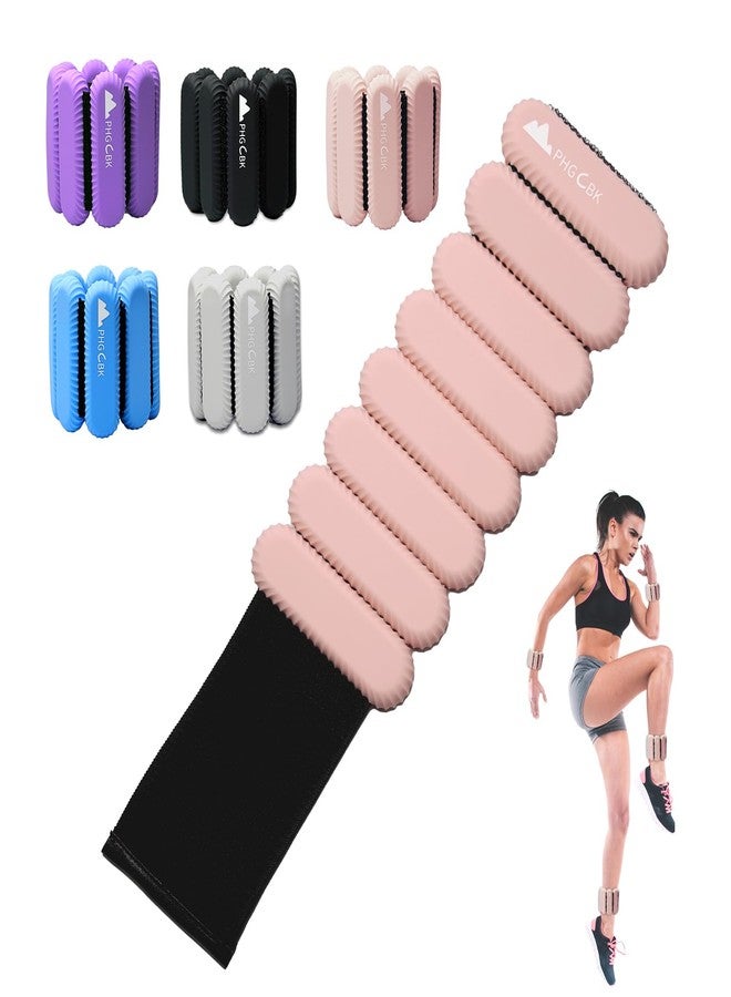 Phgcbk 2Lbs Wrist Ankle Weights for Women - Wearable Arm Leg Bangles Weight Set of 2(1Lb Each) Adjustable Weighted Wristbands for Home Gym Workout, Walking, Pilate, Yoga, Exercise, Barre, Strength Training - Image 1