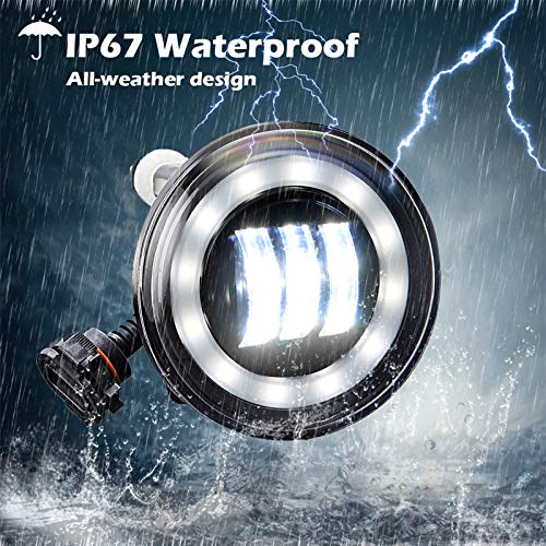 Tecoom LED Fog Lights Compatible with Chevy Colorado Silverado Camaro Tahoe/Suburban Avalanche/Ford Escape Mustang, Bumper Fog Lamps [Only Fit Model with 2 Same Fog light] - Image 4