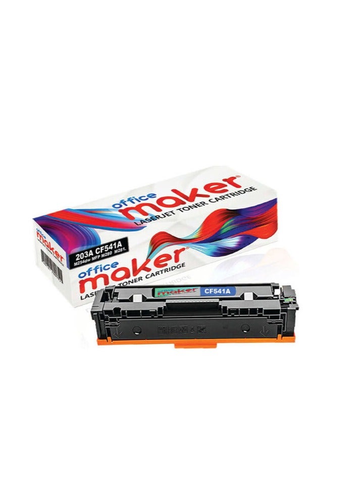 Office Maker Toner Cartridge For HP Laserjet M254 MFP M280 M281 Printer Cyan - Image 1