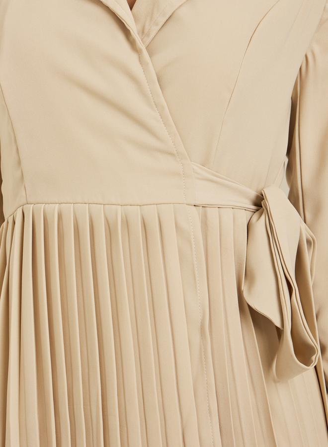 ستايلي طقم منسق من بنطال وبليزر بكسرات - Image 4