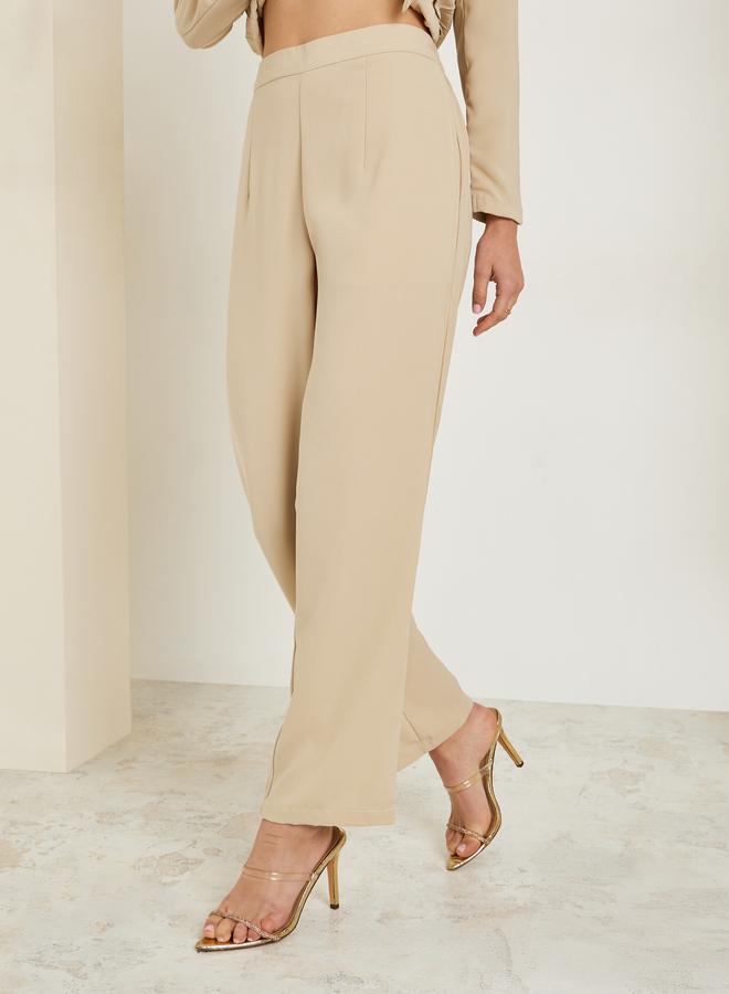 ستايلي طقم منسق من بنطال وبليزر بكسرات - Image 5