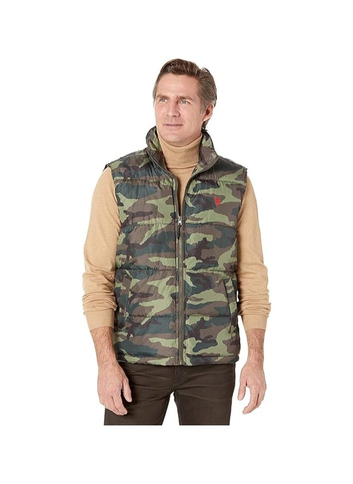 U.S. Polo Assn. U.S. POLO ASSN. Signature Vest Camo Army Green MD  - Image 1