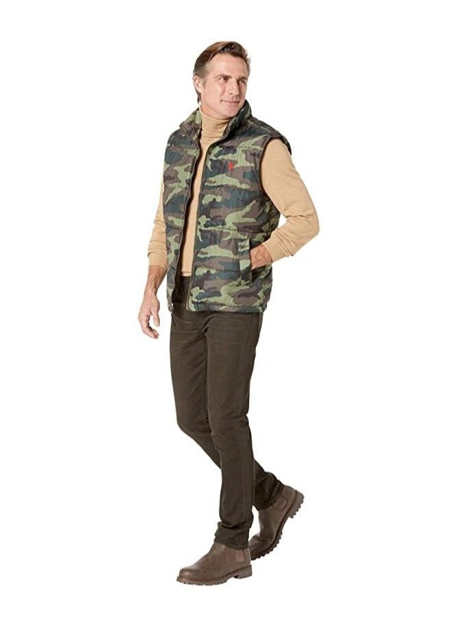 U.S. Polo Assn. U.S. POLO ASSN. Signature Vest Camo Army Green MD  - Image 3